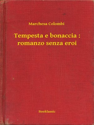 cover image of Tempesta e bonaccia